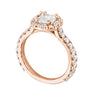 Asscher Halo Engagement Ring Setting-Engagement Ring-Ashley Schenkein Jewelry Design