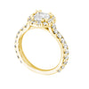 Asscher Halo Engagement Ring Setting-Engagement Ring-Ashley Schenkein Jewelry Design