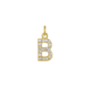 Diamond Initial Charm 14K Yellow Gold Necklace-Necklace-Ashley Schenkein Jewelry Design