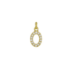 Diamond Initial Charm 14K Yellow Gold Necklace-Necklace-Ashley Schenkein Jewelry Design