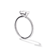 Solitaire Pavé Band Engagement Ring-engagement ring-Ashley Schenkein Jewelry Design