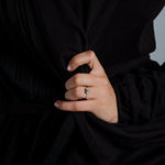 Solitaire Pavé Band Engagement Ring-engagement ring-Ashley Schenkein Jewelry Design