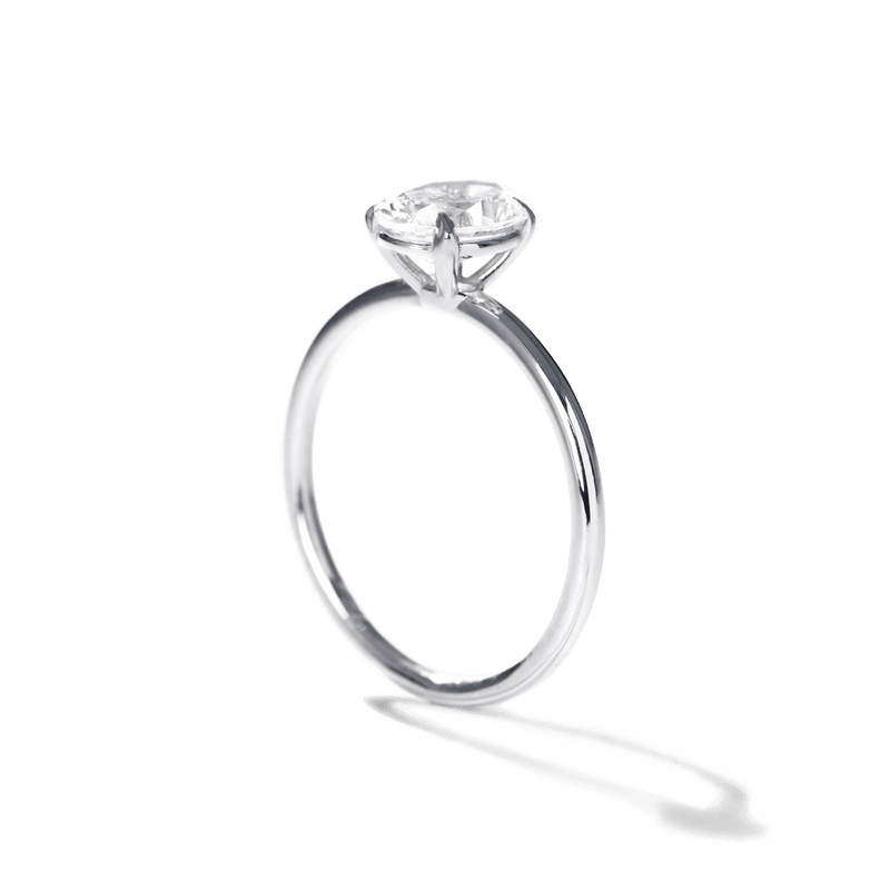 Solitaire Engagement Ring-Engagement Ring-Ashley Schenkein Jewelry Design
