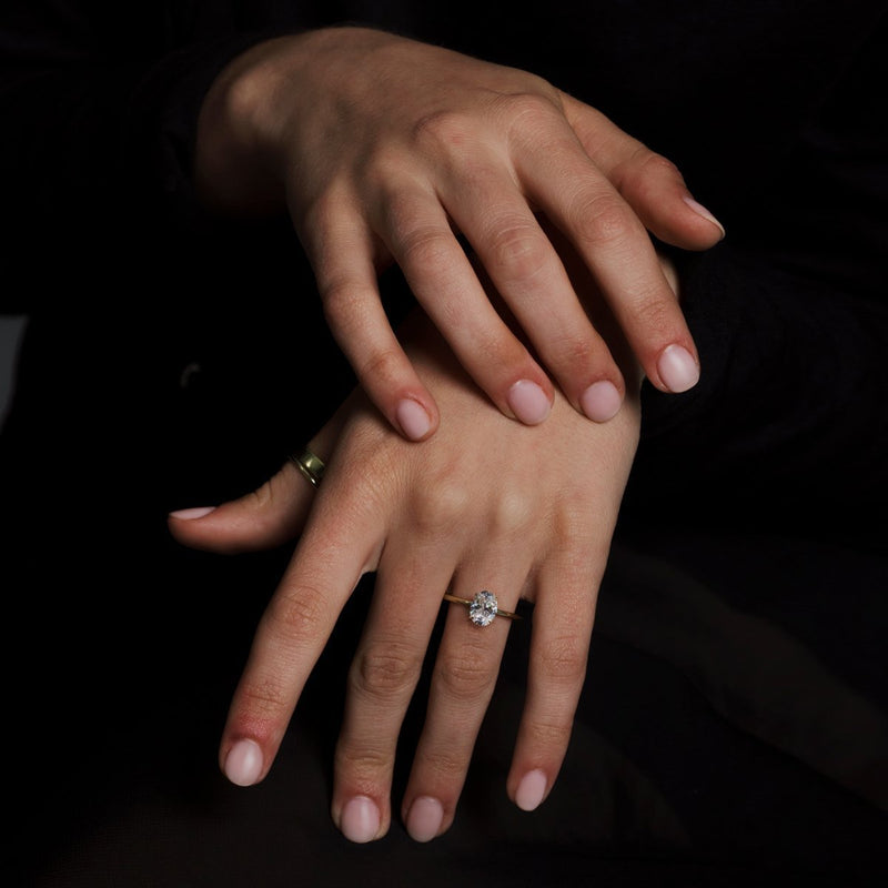 Solitaire Engagement Ring-Engagement Ring-Ashley Schenkein Jewelry Design