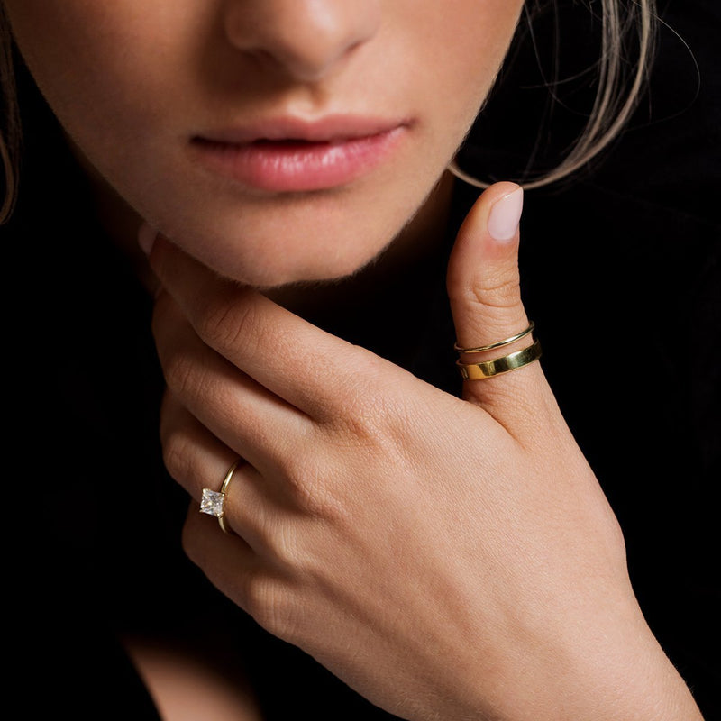 Solitaire Engagement Ring-Engagement Ring-Ashley Schenkein Jewelry Design