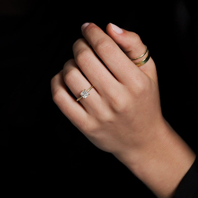 Solitaire Engagement Ring-Engagement Ring-Ashley Schenkein Jewelry Design