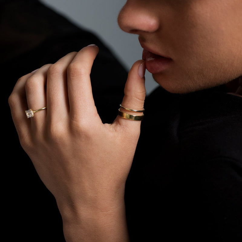 Solitaire Engagement Ring-Engagement Ring-Ashley Schenkein Jewelry Design