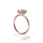 Pavé Diamond Halo Engagment Ring Setting-engagement ring-Ashley Schenkein Jewelry Design