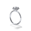 Pavé Diamond Halo Engagment Ring Setting-engagement ring-Ashley Schenkein Jewelry Design