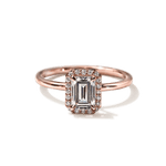 Pavé Diamond Halo Engagment Ring Setting-engagement ring-Ashley Schenkein Jewelry Design