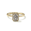 Pavé Diamond Halo Engagment Ring Setting-engagement ring-Ashley Schenkein Jewelry Design