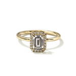 Pavé Diamond Halo Engagment Ring Setting-engagement ring-Ashley Schenkein Jewelry Design