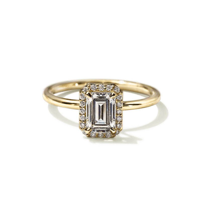 Pavé Diamond Halo Engagment Ring Setting-engagement ring-Ashley Schenkein Jewelry Design