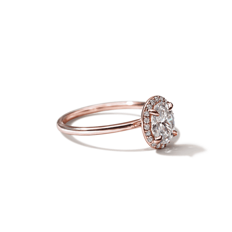 Pavé Diamond Halo Engagment Ring Setting-engagement ring-Ashley Schenkein Jewelry Design