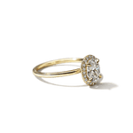 Pavé Diamond Halo Engagment Ring Setting-engagement ring-Ashley Schenkein Jewelry Design