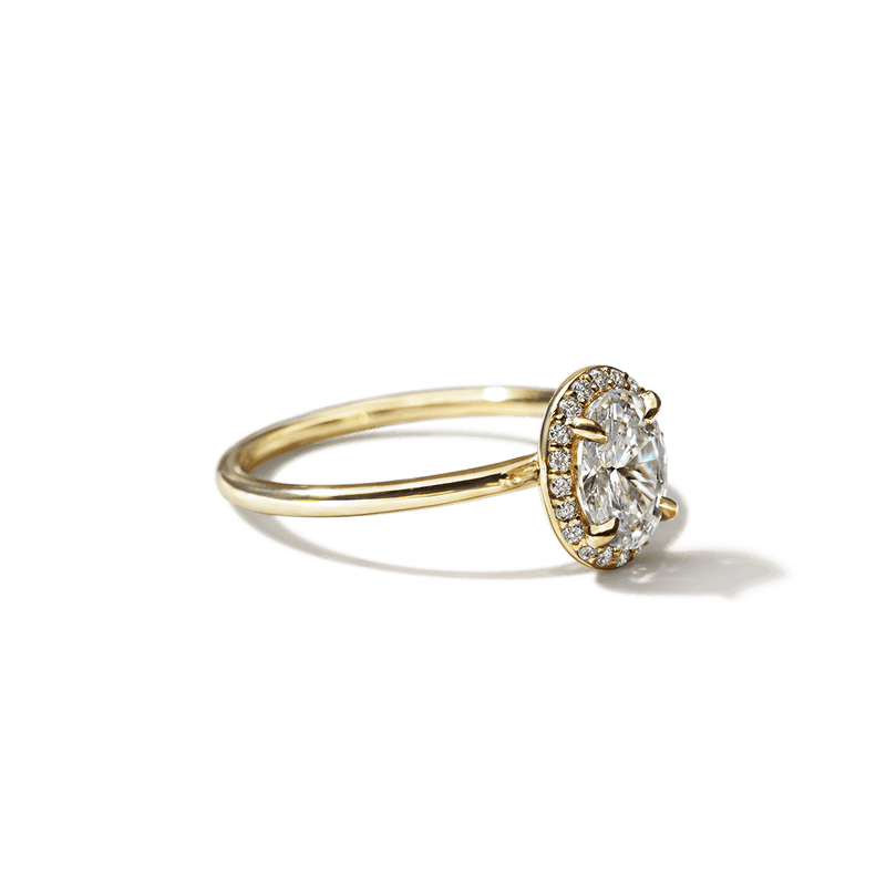 Pavé Diamond Halo Engagment Ring Setting-engagement ring-Ashley Schenkein Jewelry Design