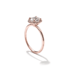 Pavé Diamond Halo Engagment Ring Setting-engagement ring-Ashley Schenkein Jewelry Design