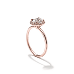 Pavé Diamond Halo Engagment Ring Setting-engagement ring-Ashley Schenkein Jewelry Design