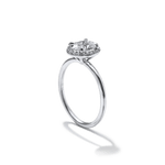 Pavé Diamond Halo Engagment Ring Setting-engagement ring-Ashley Schenkein Jewelry Design