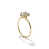 Pavé Diamond Halo Engagment Ring Setting-engagement ring-Ashley Schenkein Jewelry Design