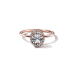 Pavé Diamond Halo Engagment Ring Setting-engagement ring-Ashley Schenkein Jewelry Design