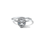 Pavé Diamond Halo Engagment Ring Setting-engagement ring-Ashley Schenkein Jewelry Design