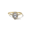 Pavé Diamond Halo Engagment Ring Setting-engagement ring-Ashley Schenkein Jewelry Design