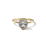 Pavé Diamond Halo Engagment Ring Setting-engagement ring-Ashley Schenkein Jewelry Design