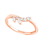 Diamond Vine Contour Tracer Wedding Band-Tracer band-Ashley Schenkein Jewelry Design