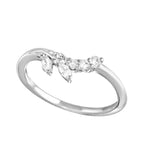 Diamond Vine Contour Tracer Wedding Band-Tracer band-Ashley Schenkein Jewelry Design