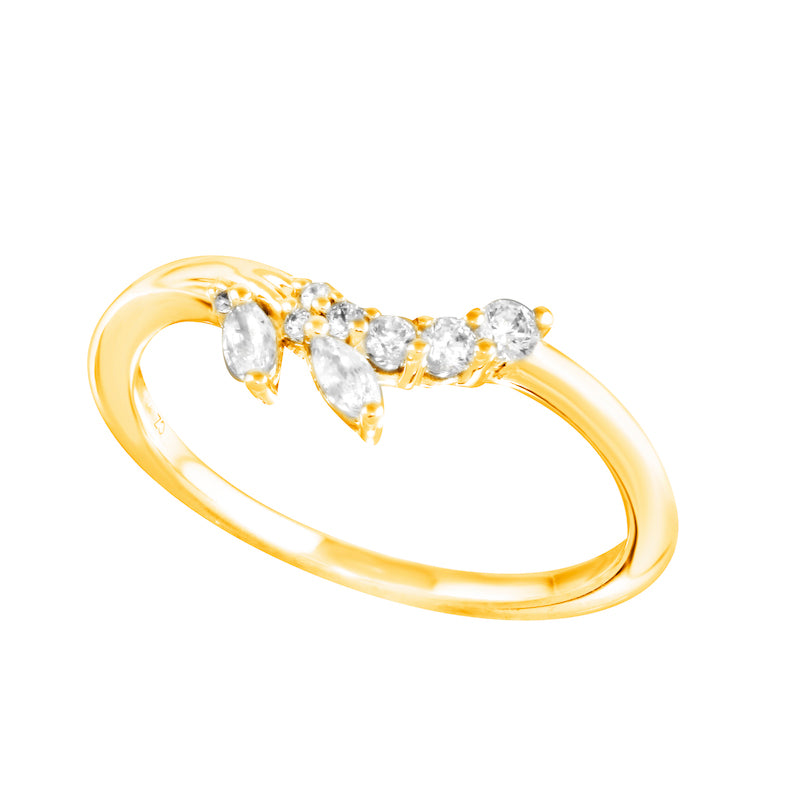 Diamond Vine Contour Tracer Wedding Band-Tracer band-Ashley Schenkein Jewelry Design