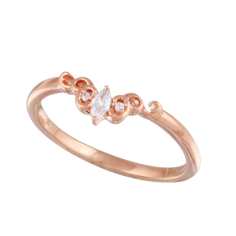 Marquise Diamond Scroll Work Contour Tracer Wedding Band-Tracer Band-Ashley Schenkein Jewelry Design