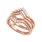 Chevron Diamond Guard Ring-Ring Guard-Ashley Schenkein Jewelry Design