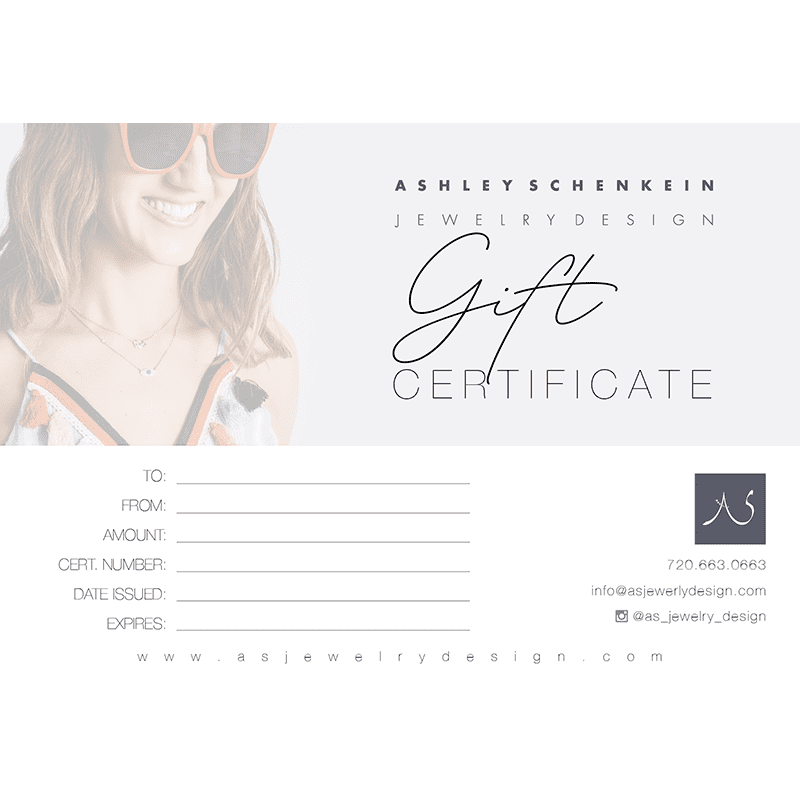 Ashley Schenkein Jewelry Design Gift Card-Gift Card-Ashley Schenkein Jewelry Design