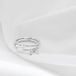 Solitaire Pavé Band Engagement Ring-engagement ring-Ashley Schenkein Jewelry Design