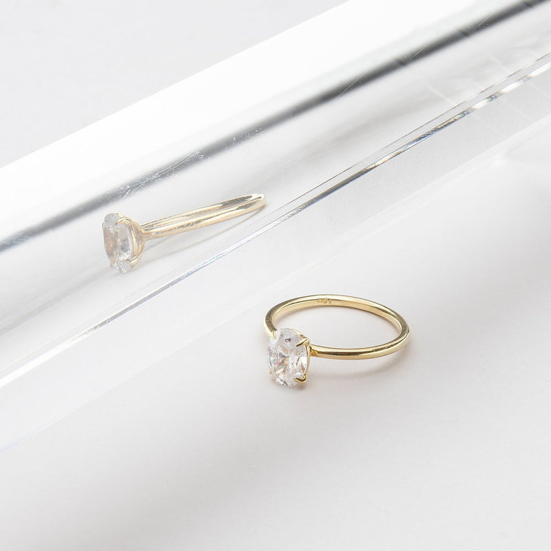 Solitaire Engagement Ring-Engagement Ring-Ashley Schenkein Jewelry Design