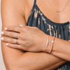 Melrose CZ Pavé Double Bar Bolo Bracelet-Bracelets-Ashley Schenkein Jewelry Design