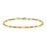 Rounded Figaro Gold-filled Chain Bracelet-Bracelets-Ashley Schenkein Jewelry Design