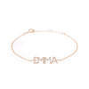 Diamond Pavé Personalized Block Letter Bracelet-Bracelets-Ashley Schenkein Jewelry Design