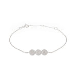 Diamond Pavé Personalized Disc Bracelet-Bracelets-Ashley Schenkein Jewelry Design