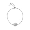 Melrose CZ Pavé Evil Eye Bolo Bracelet-Bracelets-Ashley Schenkein Jewelry Design