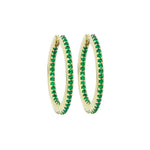 Inside Out Reversible Gemstone Hoop Earrings-Earrings-Ashley Schenkein Jewelry Design