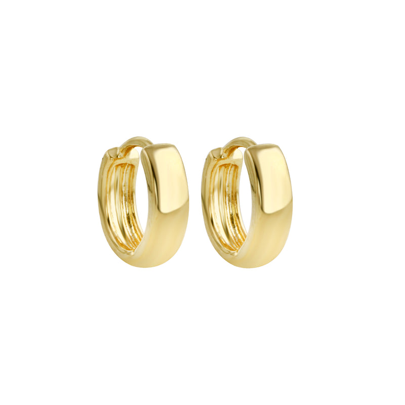 Gold-filled Huggies-Earrings-Ashley Schenkein Jewelry Design