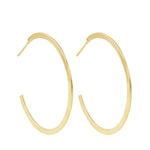 Flat Hoop Earrings-Earrings-Ashley Schenkein Jewelry Design
