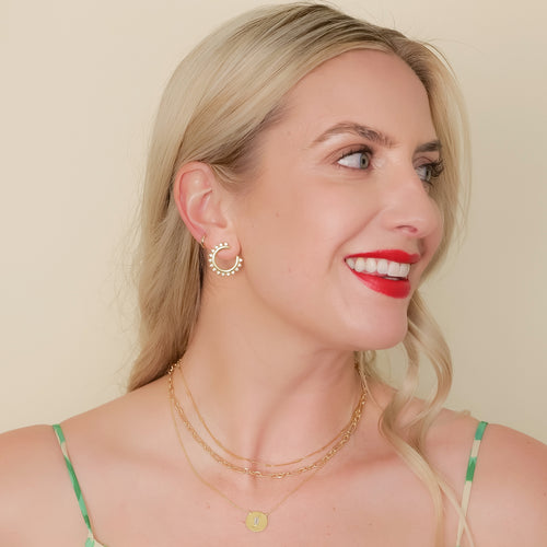 Mixed Size Gold-filled Paperclip Chain Necklace-Necklaces-Ashley Schenkein Jewelry Design