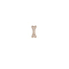 Diamond Pavé Dog Bone Stud Earring, 14k-Earrings-Ashley Schenkein Jewelry Design
