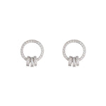 Melrose CZ Pavé Hoop with Rings-Earrings-Ashley Schenkein Jewelry Design