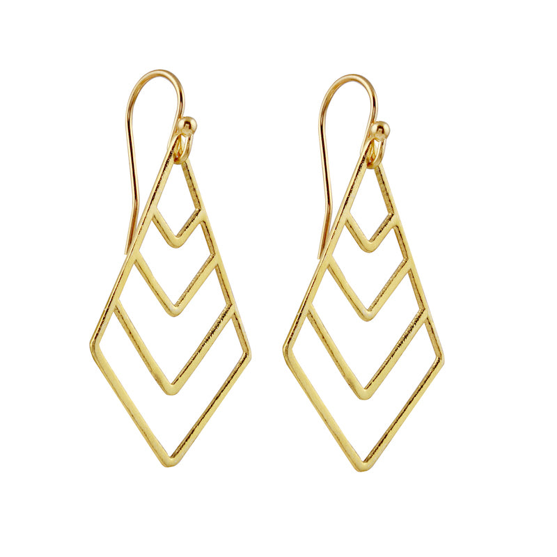 Geometric clearance drop earrings