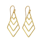 Kite Geometric Drop Earrings-Earrings-Ashley Schenkein Jewelry Design