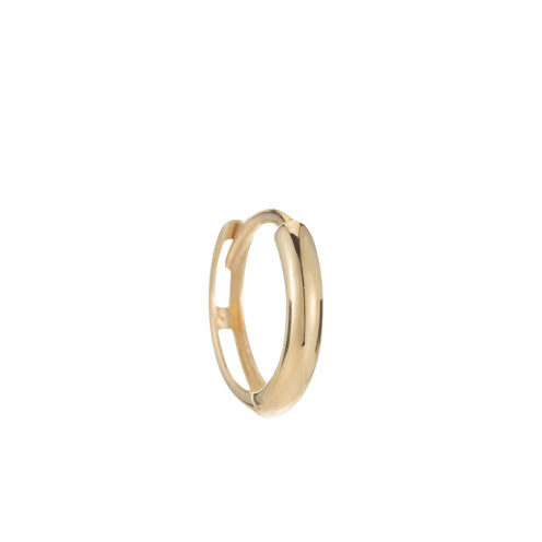 Solid Gold 11mm Single Huggie, 14k-Earrings-Ashley Schenkein Jewelry Design